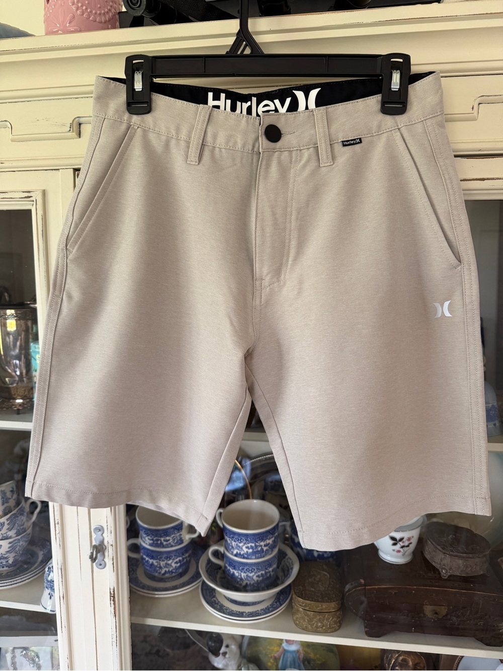 Hurley Men's Taupe Hybrid Shorts